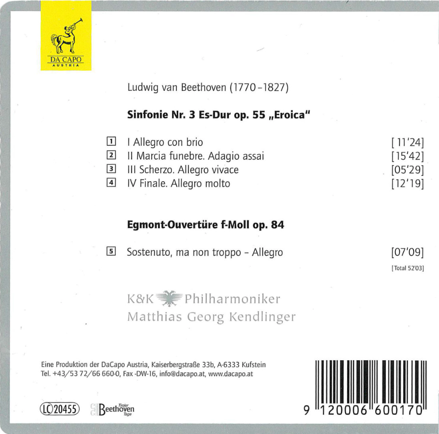 »Eroica« | KENDLINGER (CD)