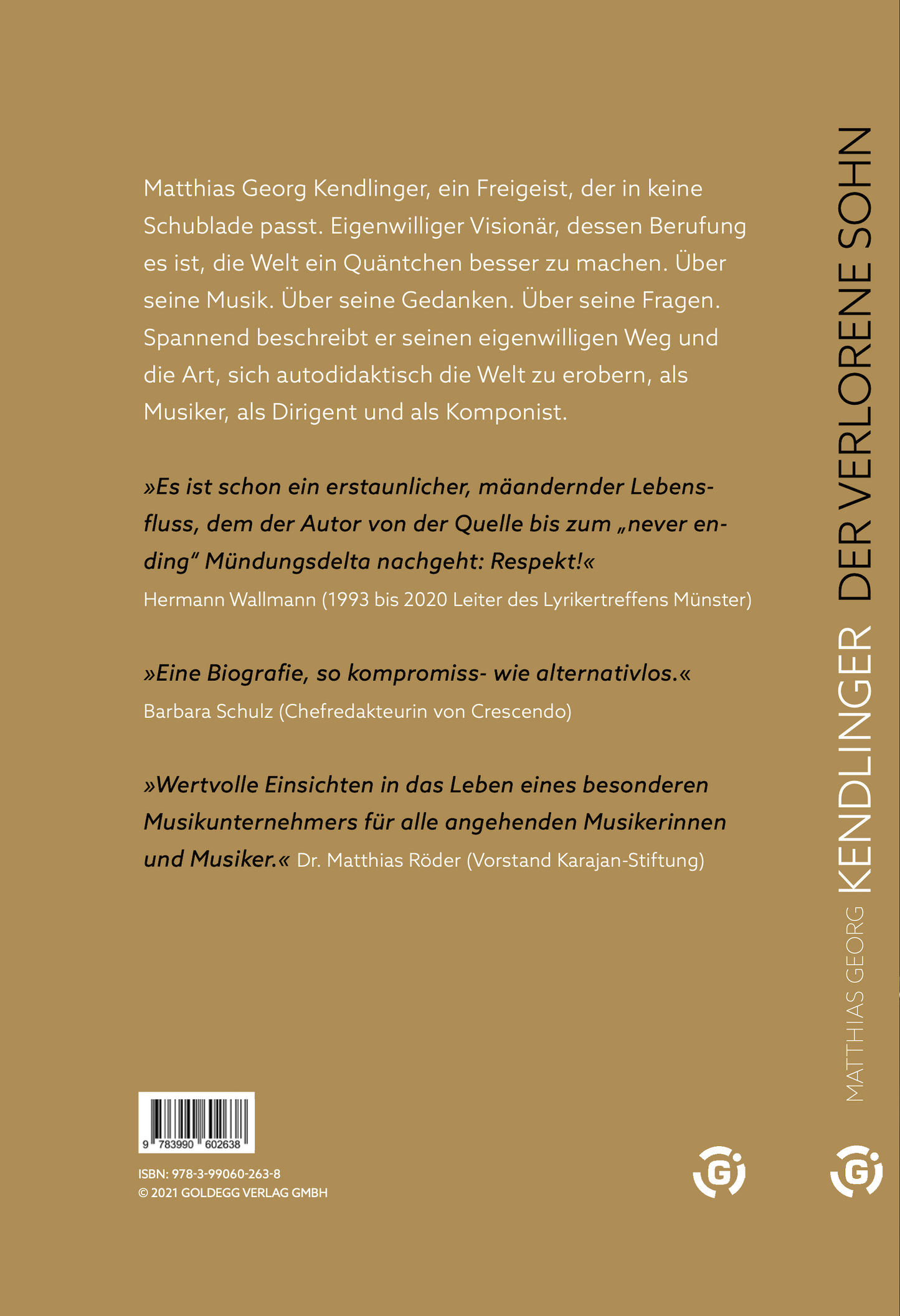 »KENDLINGER« Buch + »This is MG. KENDLINGER« CD