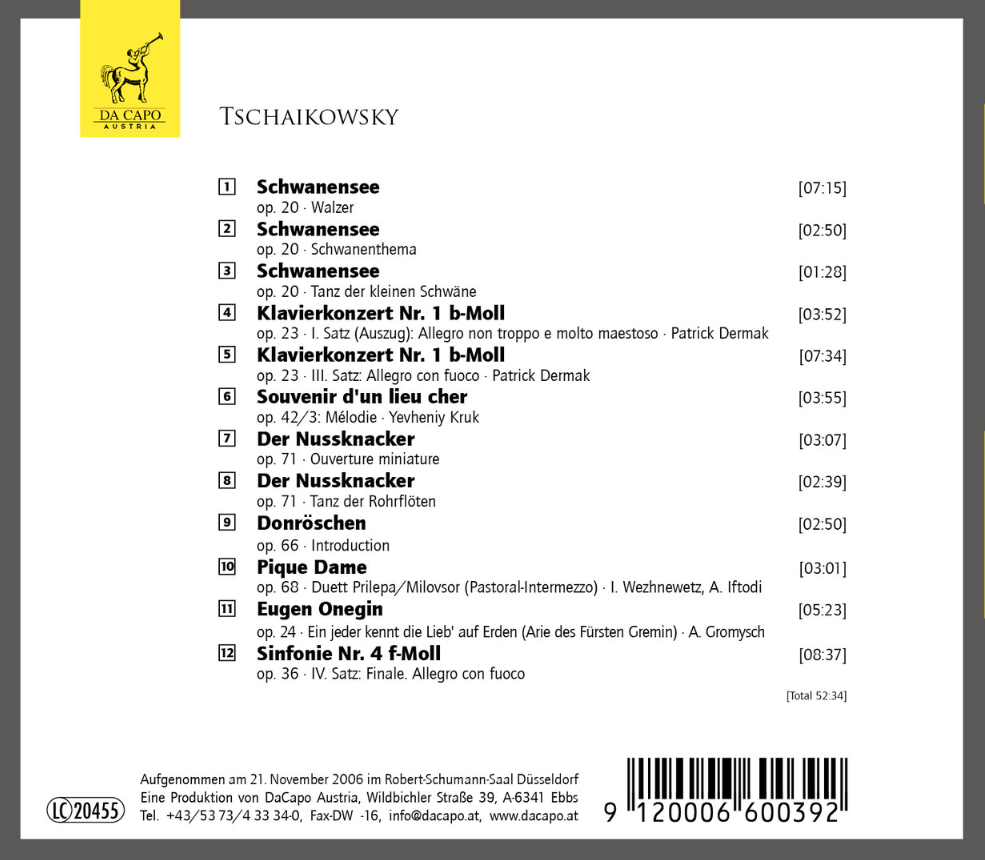 »Tschaikowsky« | KENDLINGER (CD)