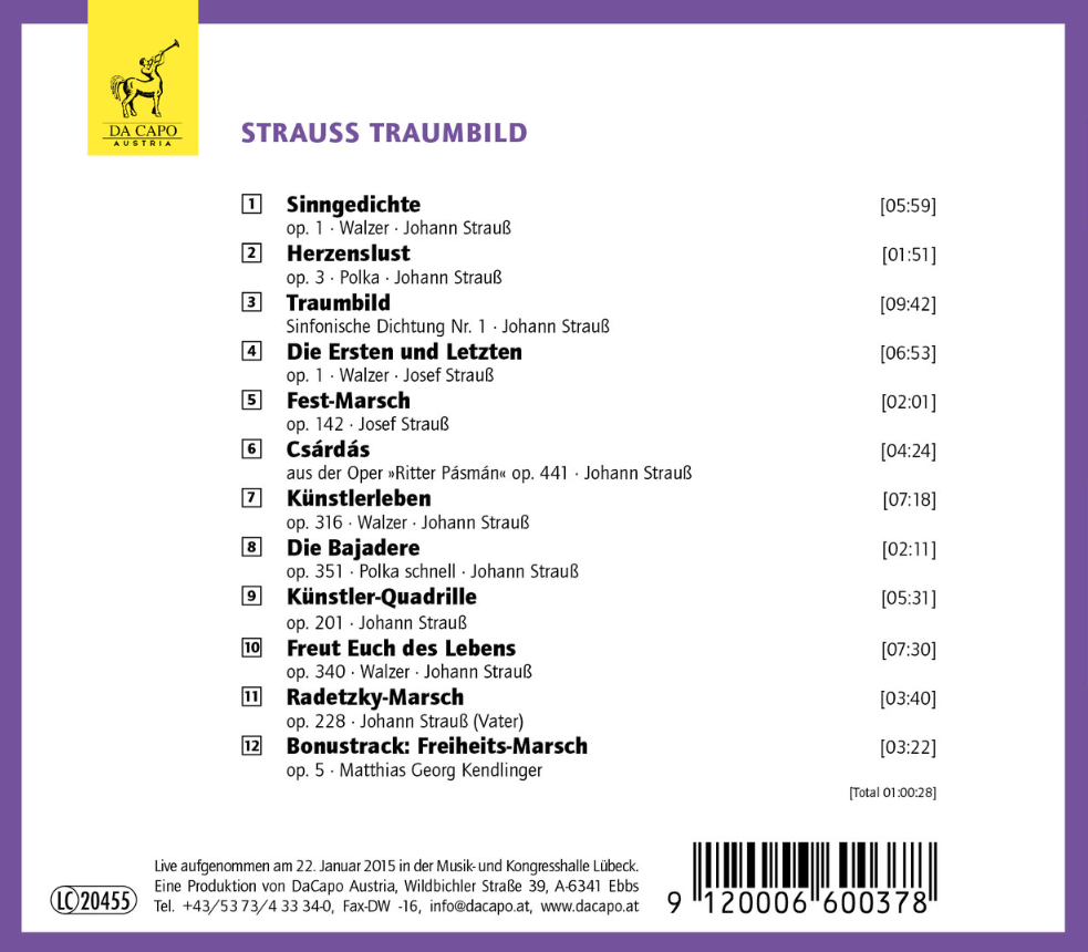 »Strauss – Traumbild« | KENDLINGER (CD)